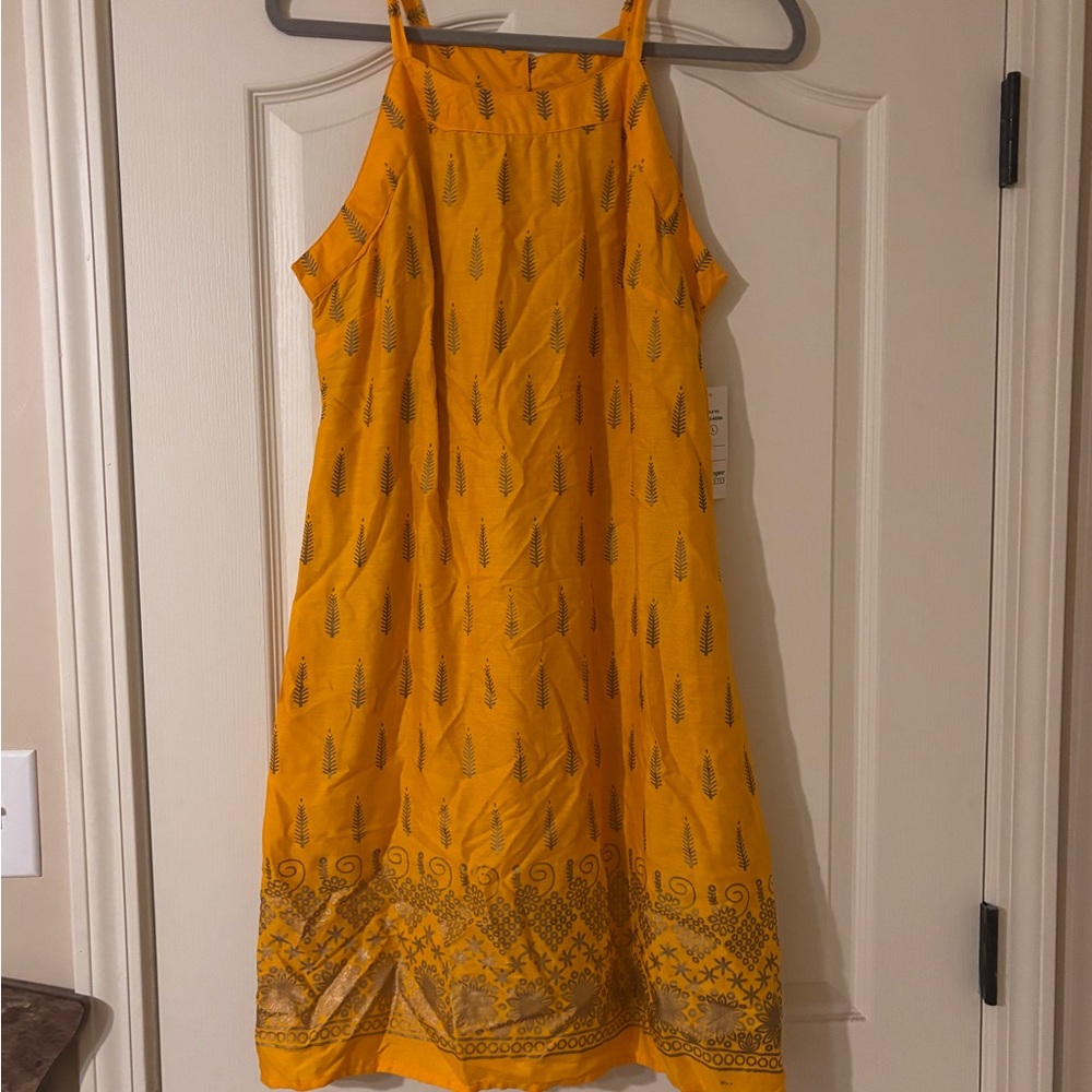 NWT Yellow Sleeveless Dress juniors large